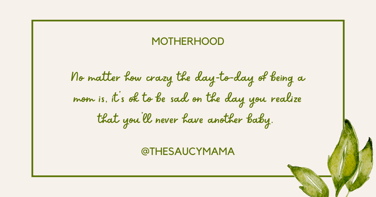 The End of the Baby Era